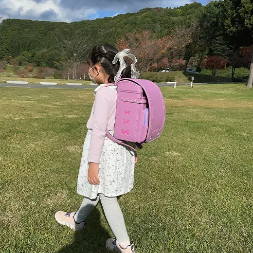 大人気プティハート！ ちょっぴりお姉さんっぽいカラーの
 パープル×ピンク｜フジタのランドセル 公式Instagram